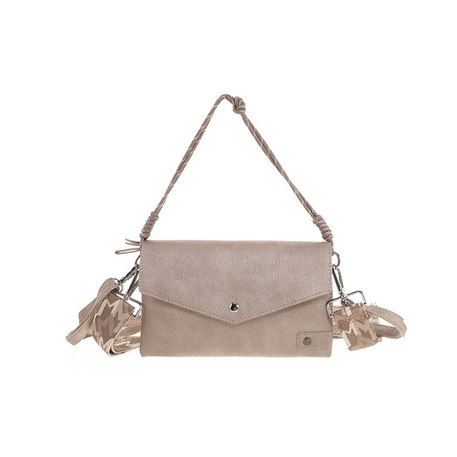 Classic champagne crossbody en schoudertasje Stanfield