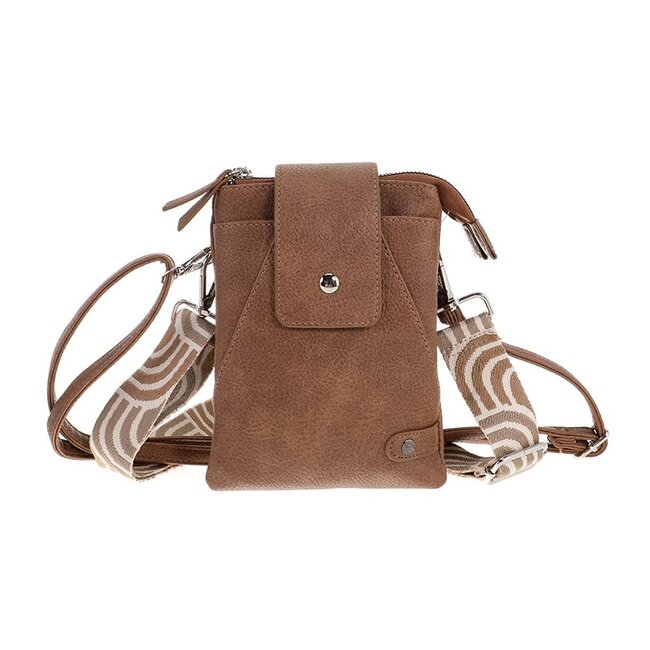 Camel crossbody en telefoontasje Horton