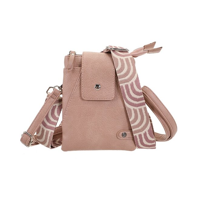 Vintage pink crossbody en telefoontasje Horton