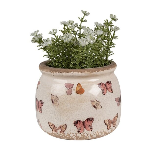Clayre & Eef Bloempot Vlinder 12x10 cm