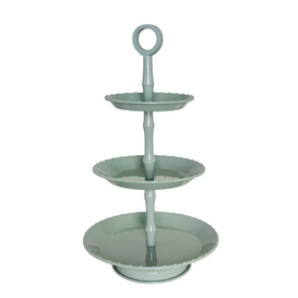 3 Tier Cake Stand Green