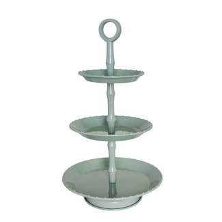 Strömshaga 3 Tier Cake Stand Green