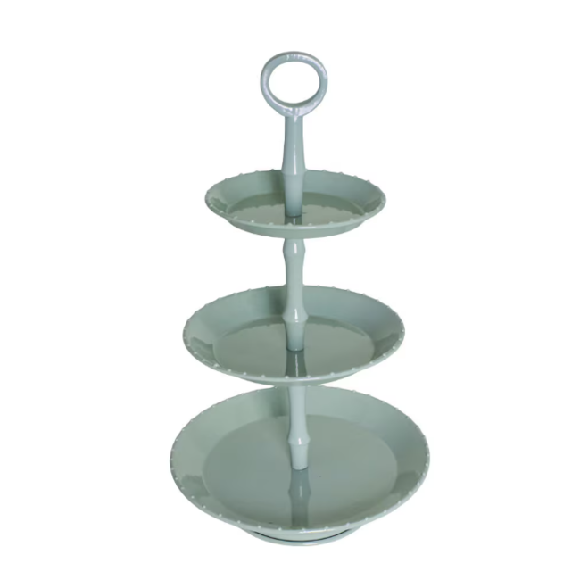 3 Tier Cake Stand Green