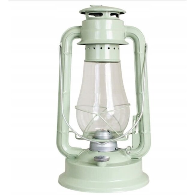 Hurricane Lantern Light Green Large