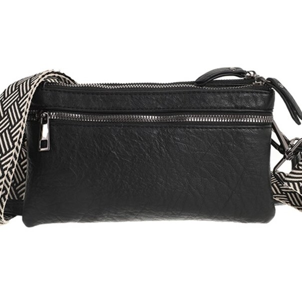 I'm DUTCH Black schoudertasje San Leo