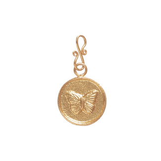 A beautiful story Butterfly Vintage Coin Charm
