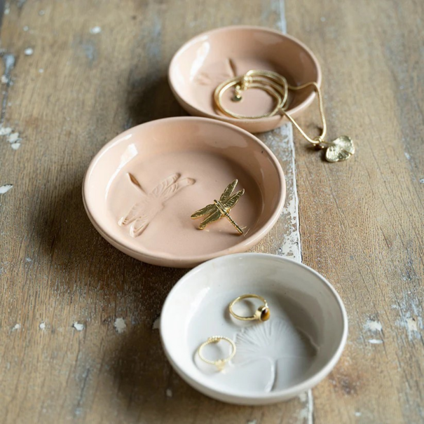 A beautiful story Jewelry Dish Small Dragonfly Peach
