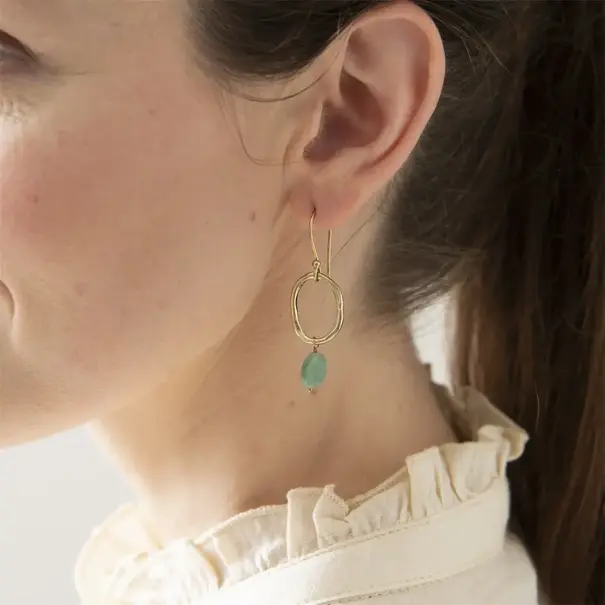 A beautiful story Graceful Aventurine Earrings