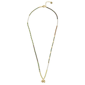 Adventurous Labradorite Garnet Necklace