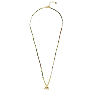 A beautiful story Adventurous Labradorite Garnet Necklace