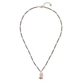 Fabulous Rosé Quartz Garnet Necklace