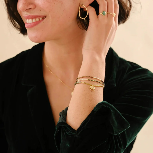 Adventurous Labradorite Garnet Necklace