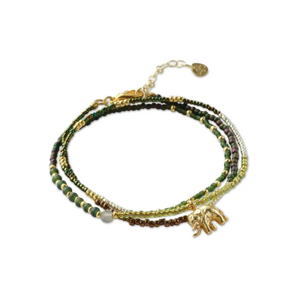 A beautiful story Adventurous Labradorite Garnet Necklace