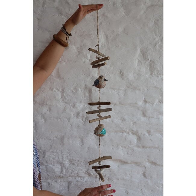 Hangende vogeltjes hout