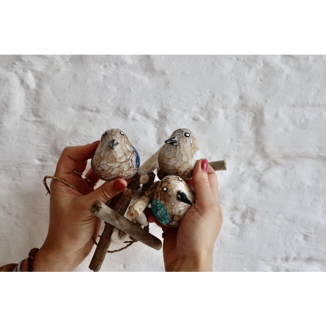 Hangende vogeltjes hout