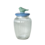 Glass Jar with Bird Large