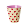 Melamine Cup with Darling Hearts Print