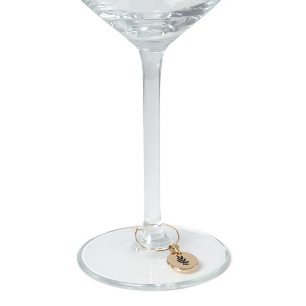 Jens Living Glasmarkers Goud - Set van 6