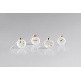 Frosted Bauble Small - set of 4