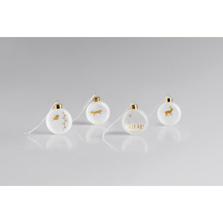 Räder Frosted Bauble Small - set of 4 Räder Frosted Bauble Small - set of 4