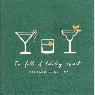 Räder Cocktail Napkin - Holiday Spirit Räder Cocktail Napkin - Holiday Spirit