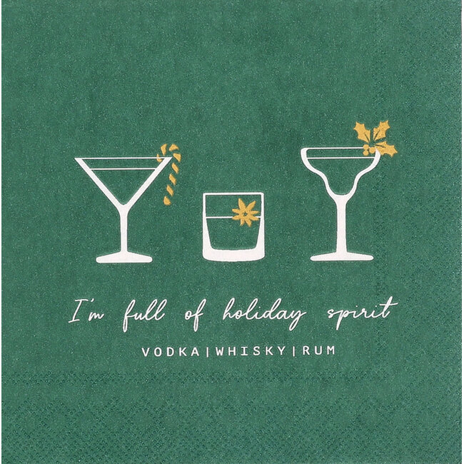 Räder Cocktail Napkin - Holiday Spirit