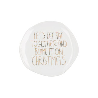 Räder Small Plate Let's Get Fat Together Räder Small Plate Let's Get Fat Together