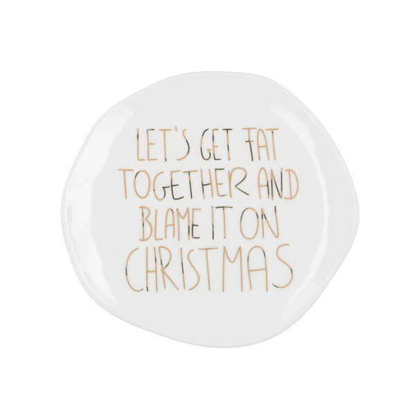 Räder Small Plate Let's Get Fat Together