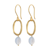 Graceful Blue Lace Agate Earrings