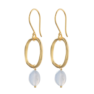 A beautiful story Graceful Blue Lace Agate Earrings