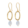 Graceful Blue Lace Agate Earrings
