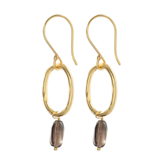 A beautiful story Graceful Smokey Quartz Earrings
