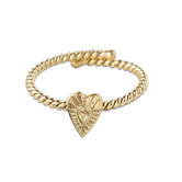 Honorable Vintage Heart Ring