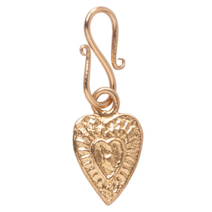 Vintage Heart Small Charm