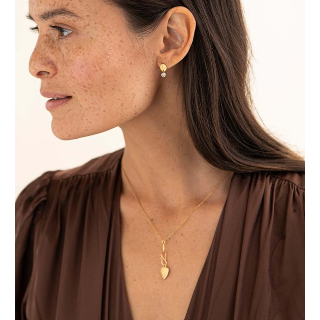 Vintage Heart Small Charm