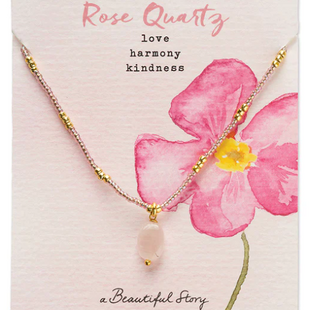 Wishing Rose Quartz Necklace