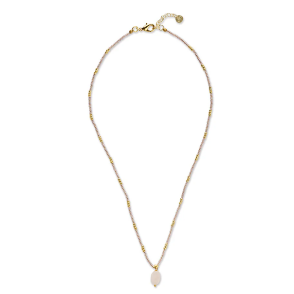 A beautiful story Wishing Rose Quartz Necklace