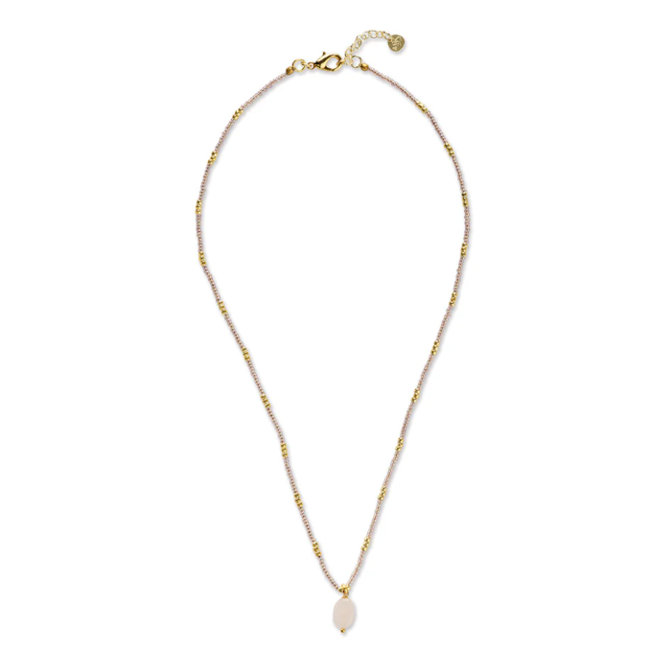 Wishing Rose Quartz Necklace