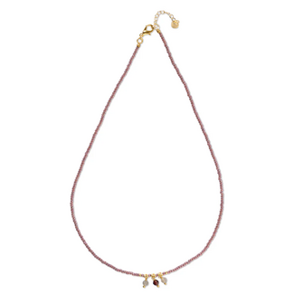 A beautiful story Empathy Labradorite Garnet Necklace