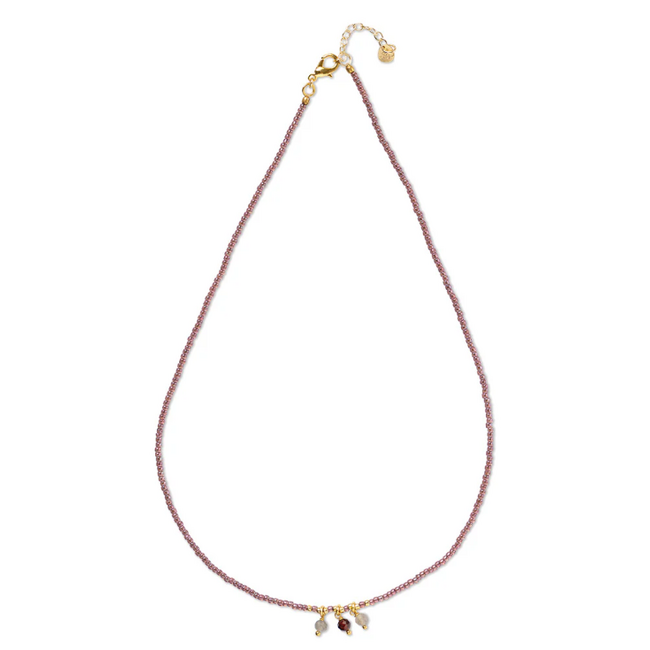 Empathy Labradorite Garnet Necklace