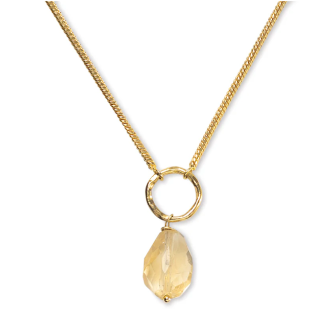 Awareness Citrine Necklace