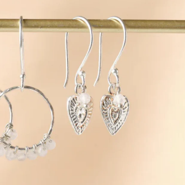 A beautiful story Generous Rose Quartz Earrings