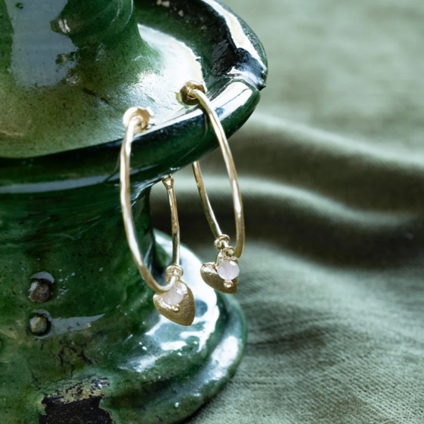 A beautiful story Solidarity Rose Quartz Earrings