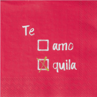 Cocktail Napkin Tequila