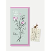 Wenskaart met zaden | Ik denk aan jou