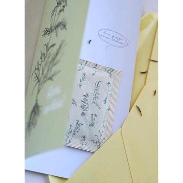 Veer & Moon Wenskaart met zaden | Hoera, een kleine!