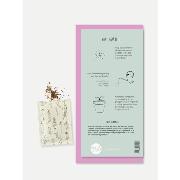 Veer & Moon Wenskaart met zaden | Ik denk aan jou