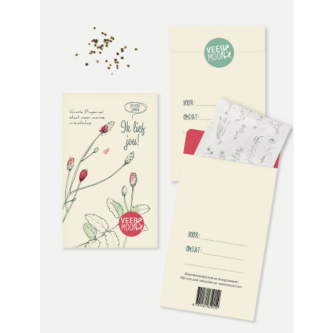 Veer & Moon Zadenzakje | 'Ik lief jou'