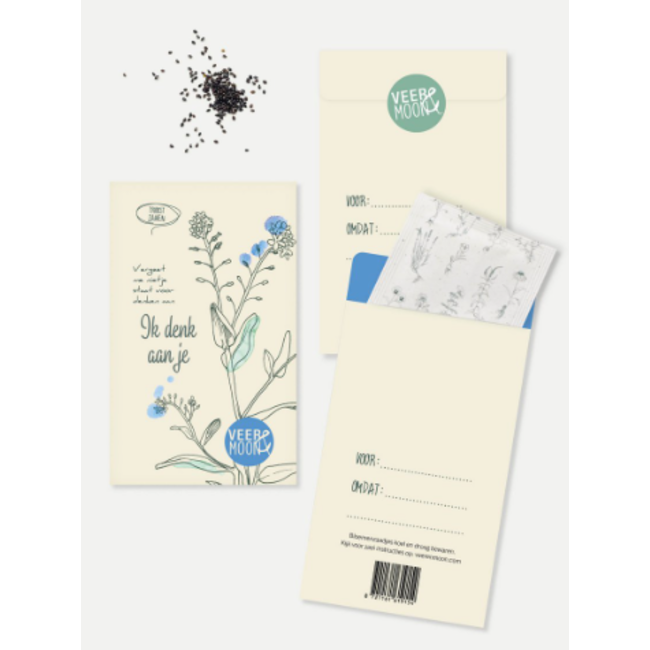 Veer & Moon Zadenzakje | 'Ik denk aan je'