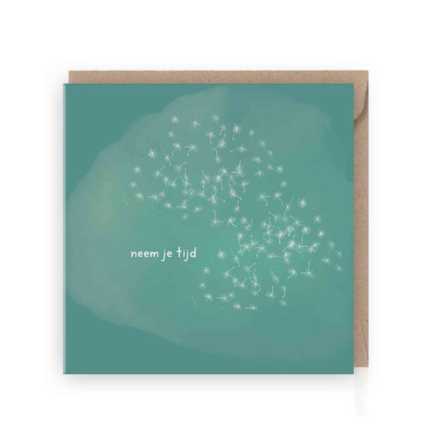 Grafiquelien Wenskaart | Neem je tijd